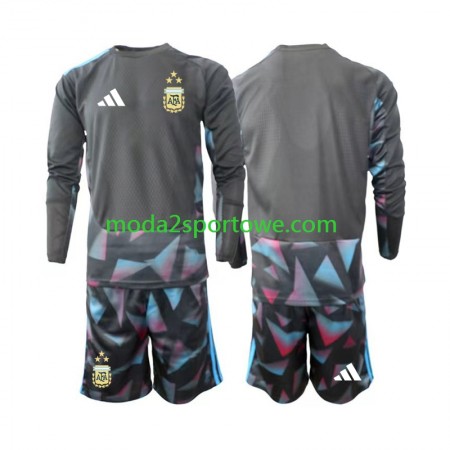 Koszulka Argentyna Bramkarska Dziecięcy Domowe Stroje Piłkarskie World Cup 2026 Długi Rękaw